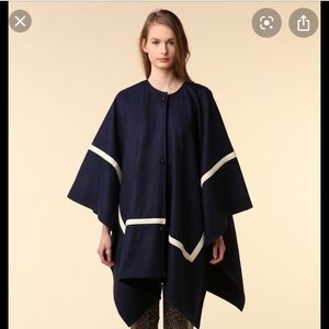 NWOT Rodebjer punalulu cape navy with cream trim
